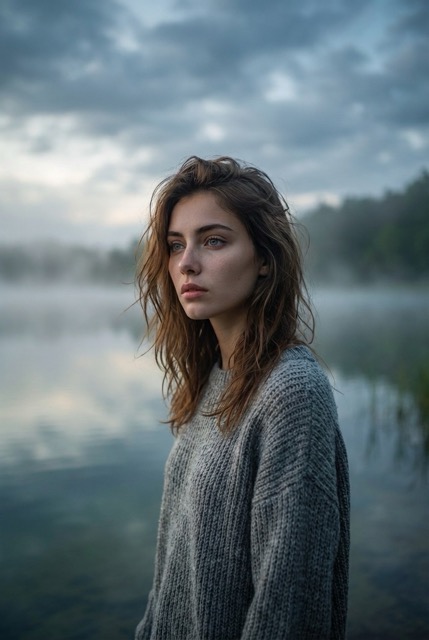Melancholic Outdoor Portrait
